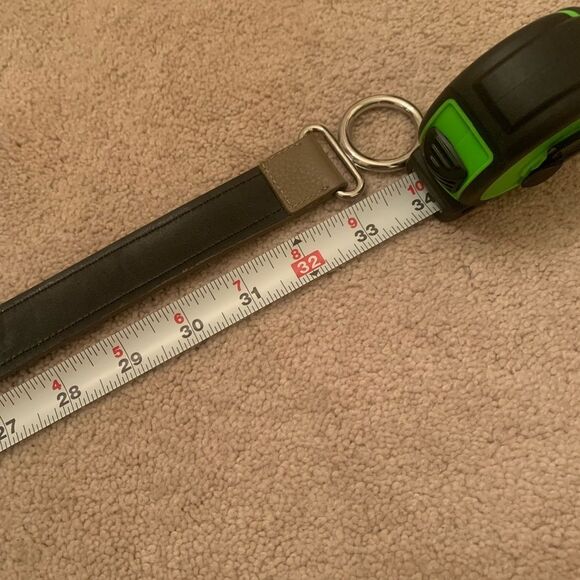 Chico's Blue Bead Faux Leather Adjustable Length Belt Silver Buckle - Picture 10 of 11